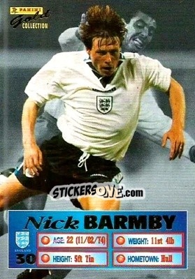 Cromo Nick Barmby - England Stars 1996 - Panini
