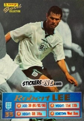 Figurina Robert Lee - England Stars 1996 - Panini