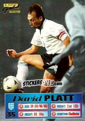 Cromo David Platt - England Stars 1996 - Panini