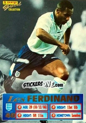 Cromo Les Ferdinand - England Stars 1996 - Panini