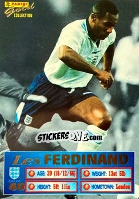Sticker Les Ferdinand - England Stars 1996 n. 40 - Panini