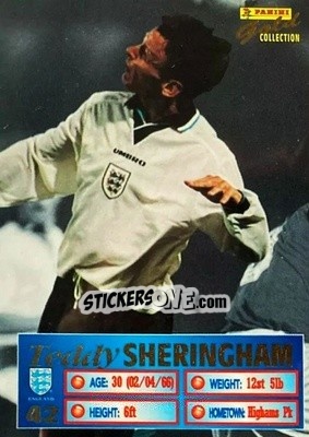 Cromo Teddy Sheringham - England Stars 1996 - Panini