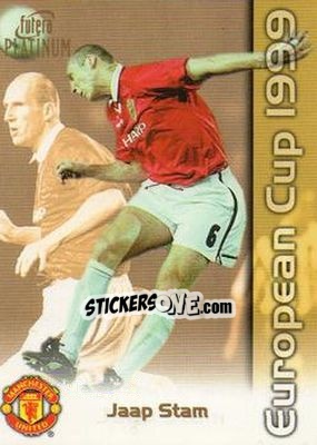 Cromo Jaap Stam - Manchester United European Cup 1999 - Futera