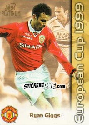 Sticker Ryan Giggs - Manchester United European Cup 1999 - Futera