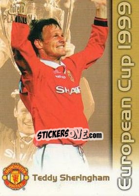 Cromo Teddy Sheringham - Manchester United European Cup 1999 - Futera