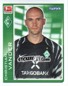 Cromo Christian Vander - German Football Bundesliga 2010-2011 - Topps