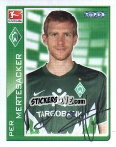 Sticker Per Mertesacker - German Football Bundesliga 2010-2011 - Topps