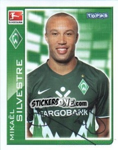 Cromo MIkael Silvestre - German Football Bundesliga 2010-2011 - Topps