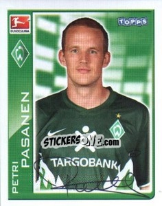 Sticker Petri Pasanen - German Football Bundesliga 2010-2011 - Topps
