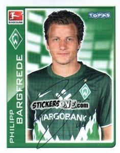 Sticker Philipp Bargfrede - German Football Bundesliga 2010-2011 - Topps