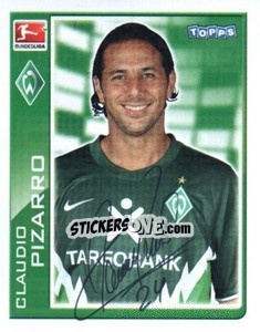 Figurina Claudio Pizarro - German Football Bundesliga 2010-2011 - Topps