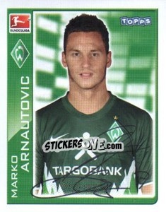 Sticker Marko Arnautovic - German Football Bundesliga 2010-2011 - Topps