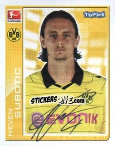 Sticker Neven Subotic - German Football Bundesliga 2010-2011 n. 34 - Topps