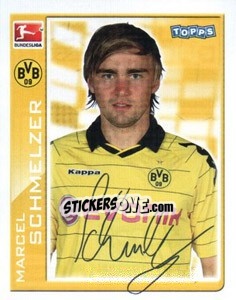Sticker Marcel Schmelzer - German Football Bundesliga 2010-2011 - Topps