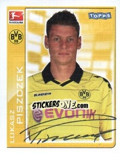 Sticker Lukasz Piszczek - German Football Bundesliga 2010-2011 n. 36 - Topps