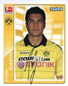 Sticker Nuri Sahin - German Football Bundesliga 2010-2011 - Topps