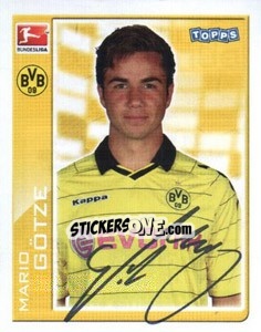 Sticker Mario Götze - German Football Bundesliga 2010-2011 - Topps