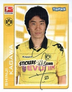 Sticker Shinji Kagawa - German Football Bundesliga 2010-2011 - Topps