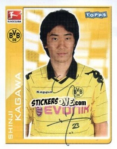 Sticker Shinji Kagawa - German Football Bundesliga 2010-2011 n. 42 - Topps