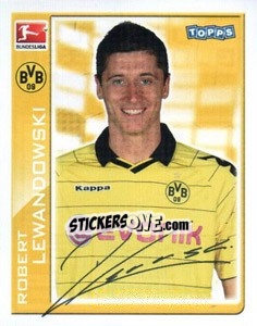 Sticker Robert Lewandowski - German Football Bundesliga 2010-2011 - Topps
