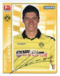 Sticker Robert Lewandowski - German Football Bundesliga 2010-2011 n. 43 - Topps