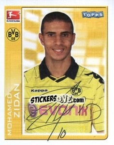 Sticker Mohamed Zidan - German Football Bundesliga 2010-2011 - Topps