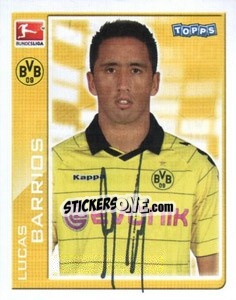 Sticker Lucas Barrios - German Football Bundesliga 2010-2011 - Topps