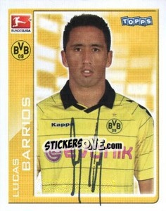 Cromo Lucas Barrios - German Football Bundesliga 2010-2011 - Topps