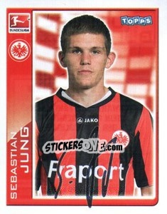 Sticker Sebastian Jung - German Football Bundesliga 2010-2011 - Topps