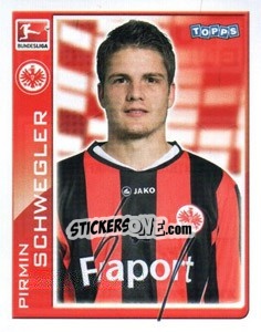 Sticker Pirmin Schwegler - German Football Bundesliga 2010-2011 - Topps