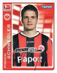 Sticker Pirmin Schwegler - German Football Bundesliga 2010-2011 n. 60 - Topps