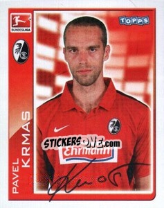 Sticker Pavel Krmas - German Football Bundesliga 2010-2011 - Topps