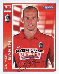 Sticker Oliver Barth - German Football Bundesliga 2010-2011 - Topps