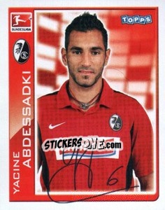 Sticker Yacine Abdessadki - German Football Bundesliga 2010-2011 - Topps
