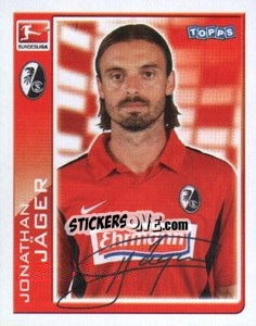 Cromo Jonathan Jager - German Football Bundesliga 2010-2011 - Topps