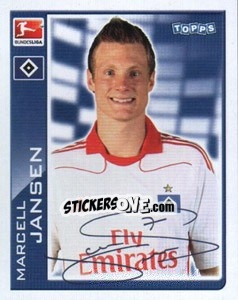 Sticker Marcell Jansen - German Football Bundesliga 2010-2011 - Topps