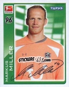 Sticker Markus Miller - German Football Bundesliga 2010-2011 - Topps