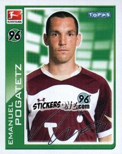 Sticker Emanuel Pogatetz - German Football Bundesliga 2010-2011 - Topps