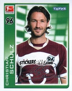 Sticker Christian Schulz - German Football Bundesliga 2010-2011 - Topps