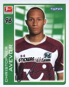 Sticker Christopher Avevor - German Football Bundesliga 2010-2011 - Topps