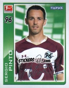 Sticker Sergio Pinto - German Football Bundesliga 2010-2011 - Topps