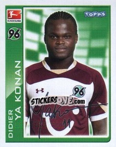 Sticker Didier Ya Konan - German Football Bundesliga 2010-2011 - Topps