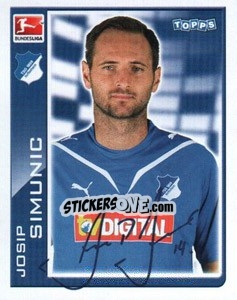 Sticker Josip Simunic - German Football Bundesliga 2010-2011 - Topps