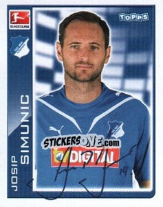 Sticker Josip Simunic - German Football Bundesliga 2010-2011 n. 136 - Topps