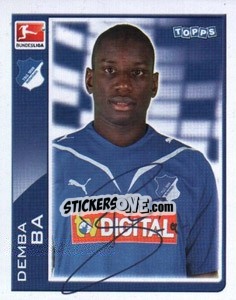 Sticker Demba Ba - German Football Bundesliga 2010-2011 - Topps