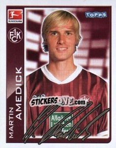 Cromo Martin Amedick - German Football Bundesliga 2010-2011 - Topps