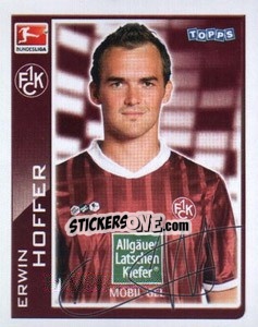Sticker Erwin Hoffer - German Football Bundesliga 2010-2011 - Topps