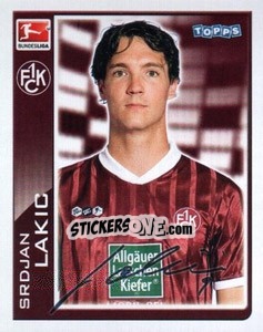 Sticker Srdjan Lakic - German Football Bundesliga 2010-2011 - Topps