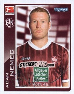 Sticker Adam Nemec - German Football Bundesliga 2010-2011 - Topps