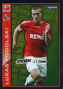 Sticker Lukas Podolski - Star Spieler - German Football Bundesliga 2010-2011 - Topps
